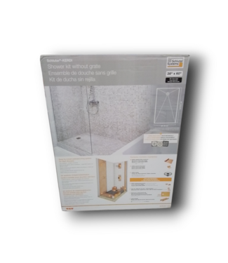 49940 Shower Kit with PVC Drain and Stainless Steel Grate