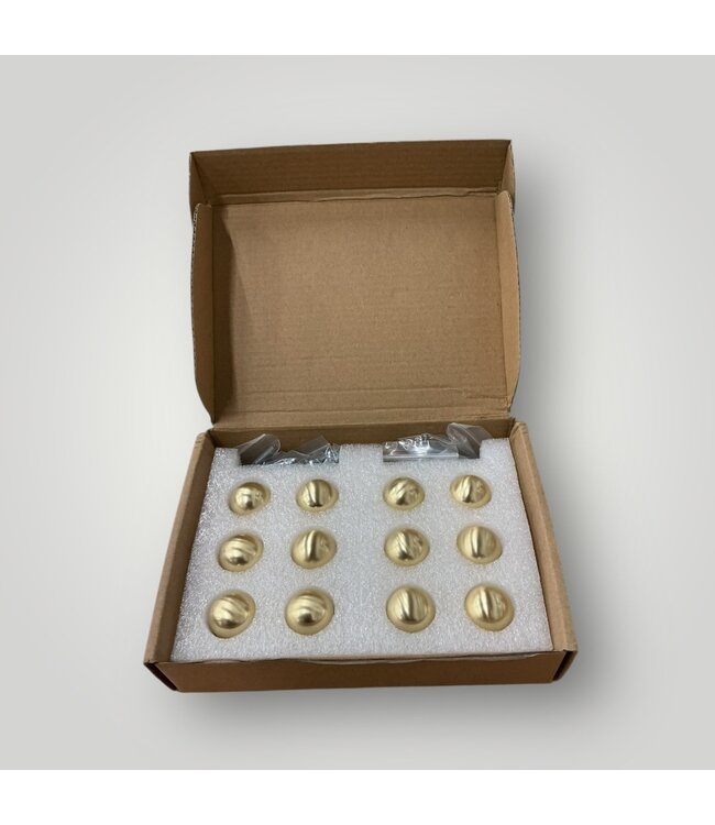 49949 Satin Gold Cabinet Knobs 12-pk