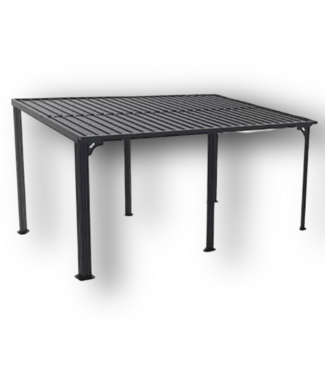 49954 Black Aluminum Patio Awning 10' x 12'