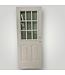 49957 Off White 1/2 Lite 9-Grid Exterior Door 32" x 80"
