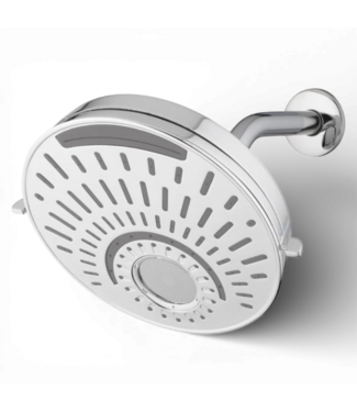 49963 5-Spray Chrome 8-Inch Round Shower Head