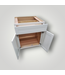 49972 White Recessed Panel Base Cabinet 27"W