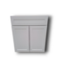 49972 White Recessed Panel Base Cabinet 27"W