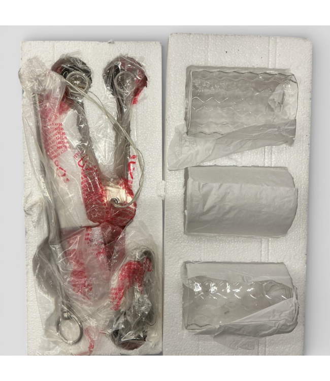 49952 3-Light Brushed Nickel Textured Glass Chandelier