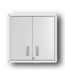 49980 Fortress Wall Mount Steel Garage Cabinet White