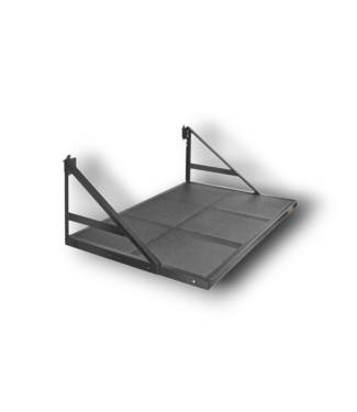 49981 16" Hammered Granite Steel Multipurpose Shelf