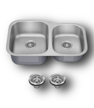 49984 Premier Undermount Double Offset Kitchen Sink