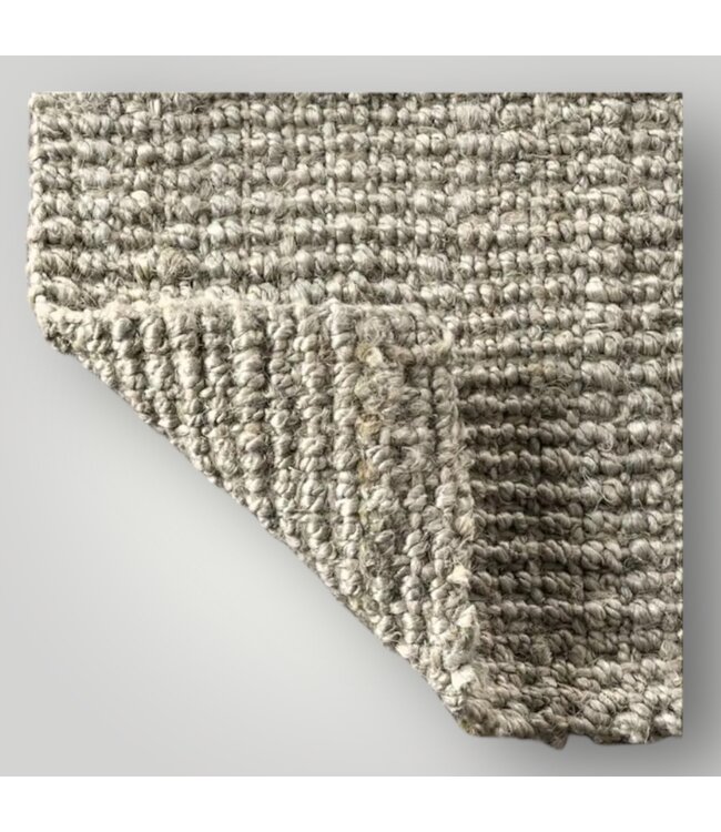 49986 Fiber Pata Chunky Flatweave Gray Area Rug 9' x 12'