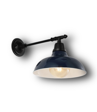50011 Polished Blue Farmhouse 1-Light Arm Light