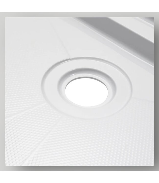 50018 Right White Shower Base 60"W x 32"L