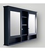 50010 Navy Blue Mirrored Medicine Cabinet