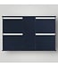 50010 Navy Blue Mirrored Medicine Cabinet