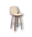 50021 Swivel Wood Bar Stool