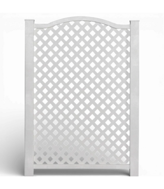 50039 White Lattice Privacy Screen Set of 3