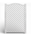 50039 White Lattice Privacy Screen Set of 3