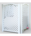 50039 White Lattice Privacy Screen Set of 3