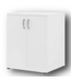 50036 White Freestanding Utility Storage Cabinet