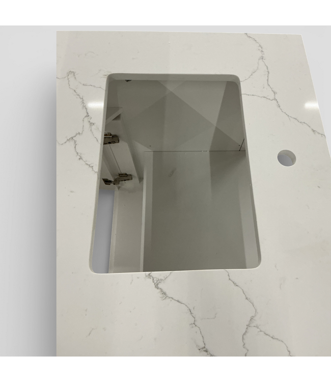 50022 36" White Vanity w/ Top