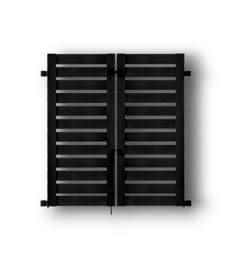 50052 No Dig Decorative Wood Fence Gate 3.8' x 3.5'