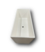 50054 Off-White Sloped Back Bathtub 67"