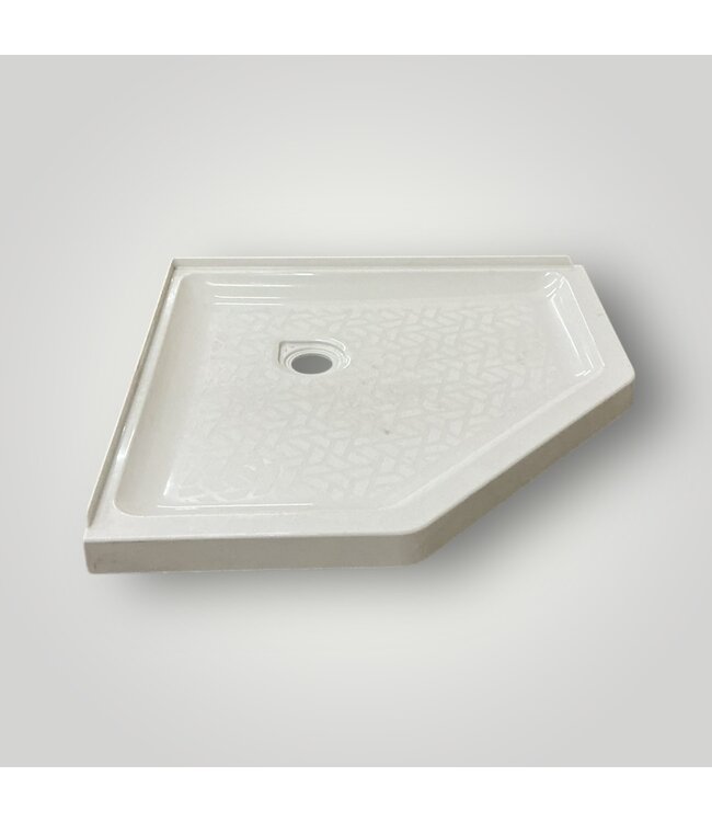 50061 Artic White Neo-Angle Shower Base 38" x 38"