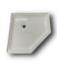 50061 Artic White Neo-Angle Shower Base 38" x 38"