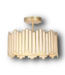 50062 Hemaal 3-Light Gold Semi-Flush Mount Light