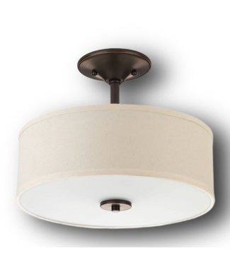 50067 Inspire 2-Light Bronze Semi-Flush Mount Light