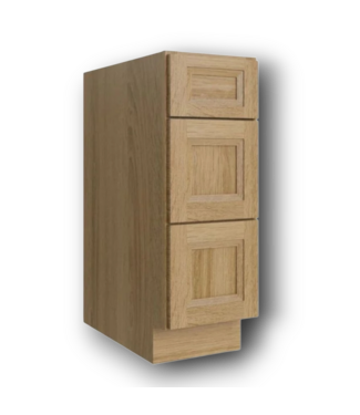 50076 Ready-to-Assemble 3 Drawer Base Cabinet 12"W