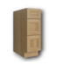 50076 Ready-to-Assemble 3 Drawer Base Cabinet 12"W