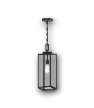 50087 Matte Black  Outdoor Hanging Pendant Light 22"H
