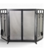 50112 Black 3-Panel Flat Twin Fireplace Screen 52"