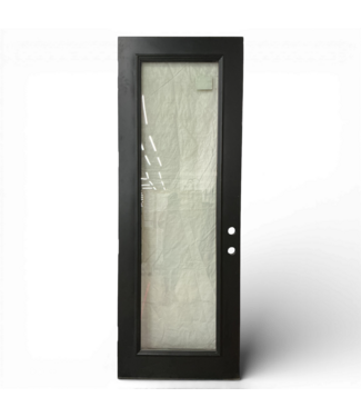 50115 Full Lite Black Exterior Door 33.375"W x 92.75"H