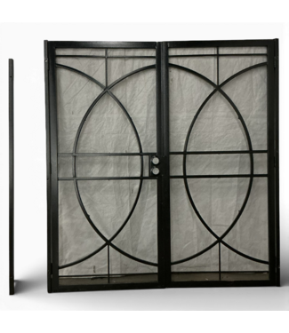 50116 Rio Black Double Security Screen Door 72" x 81"