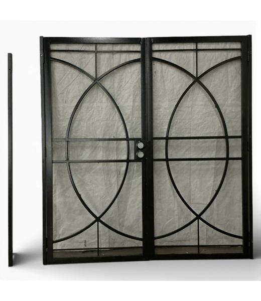 50116 Rio Black Double Security Screen Door 72" x 81"