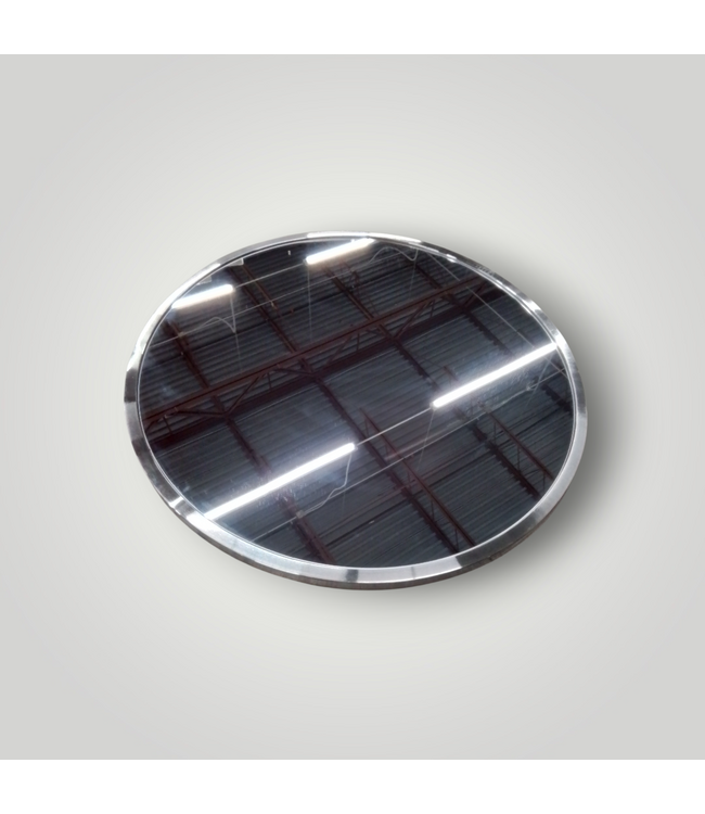 50117 30-in Brushed Nickel Round Bathroom Mirror