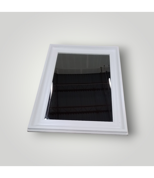 50118 White Beveled Wall Mirror 31.75"W x 43.75"H