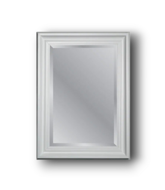 50118 White Beveled Wall Mirror 31.75"W x 43.75"H