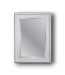 50118 White Beveled Wall Mirror 31.75"W x 43.75"H