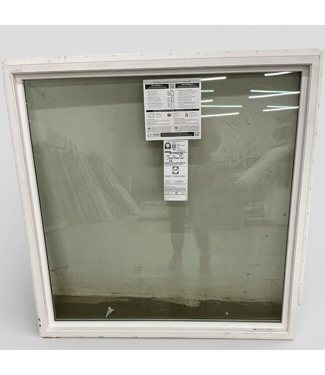 50114 White Vinyl Fixed Square Window 47.75" x 47.75"