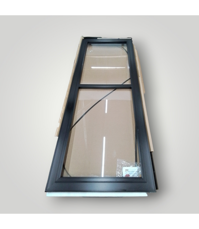 50123 36-in x 96-in Black Aluminum Storm Door