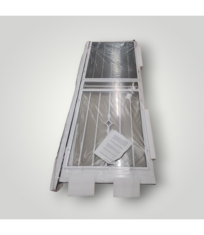 50124 White Steel Security Screen Door 36"W x 81"H