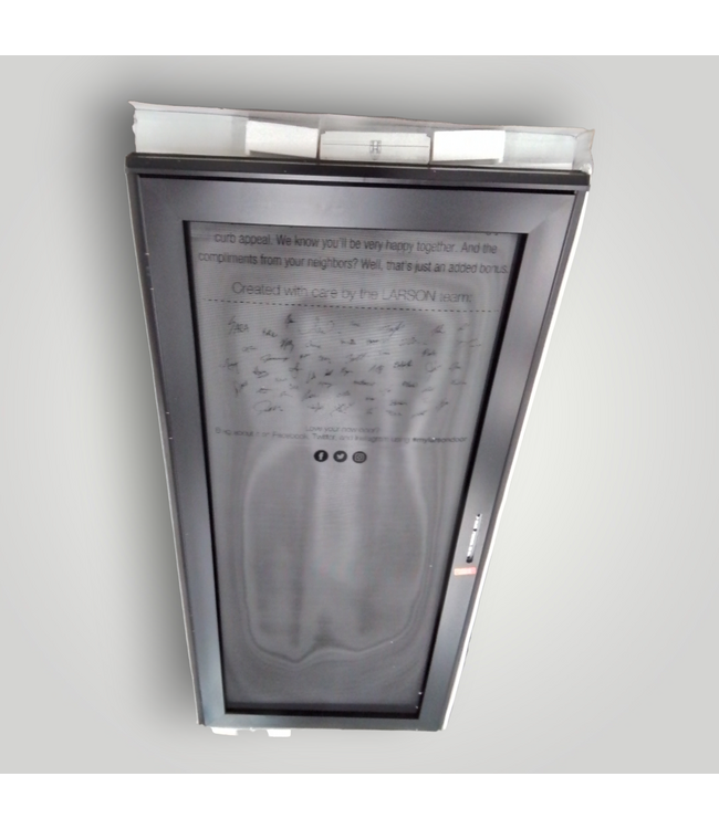 50127 36"W x 81"H Black Security Screen Door