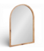 50128 Modern Burlwood Arched Mirror 22'W x 32"H