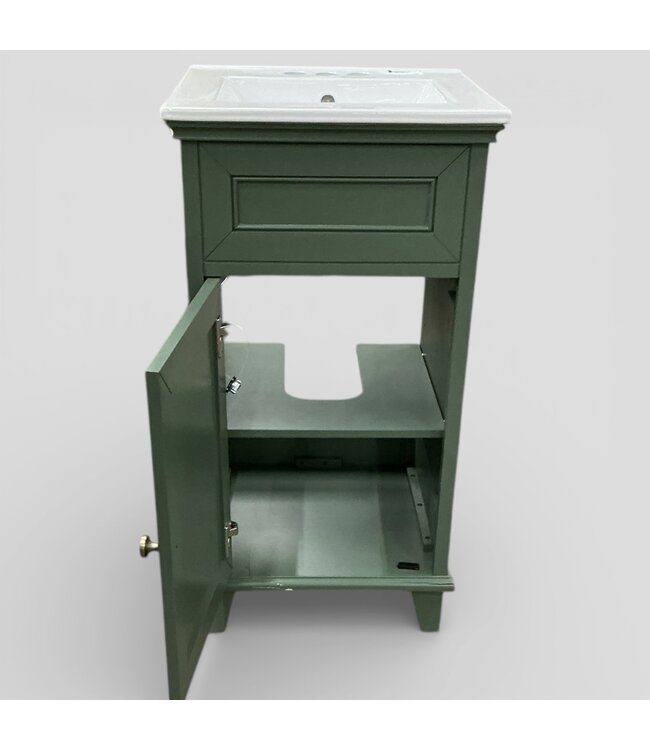 50137 Rosemary Green Single Bathroom Vanity 18.5"W