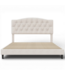 50147 Queen Beige Bed Frame With Headboard