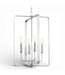 50166 4-Light Brushed Nickel Cage Steel Chandelier