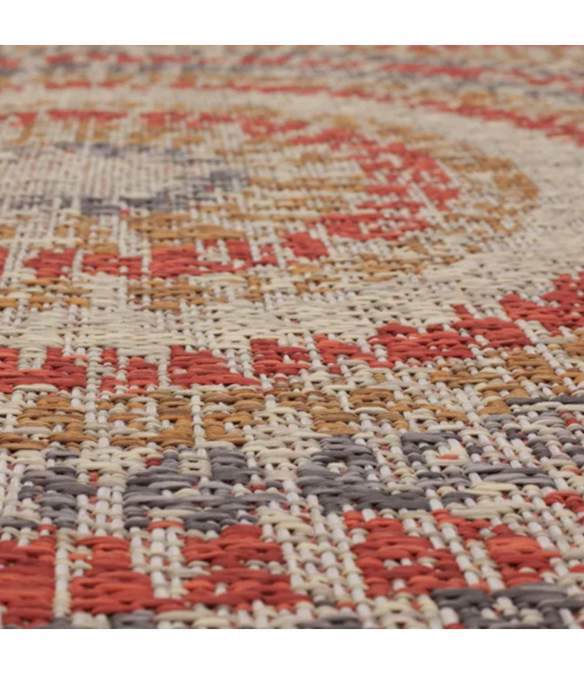 50179 Loomed Red Rectangular Outdoor Area Rug