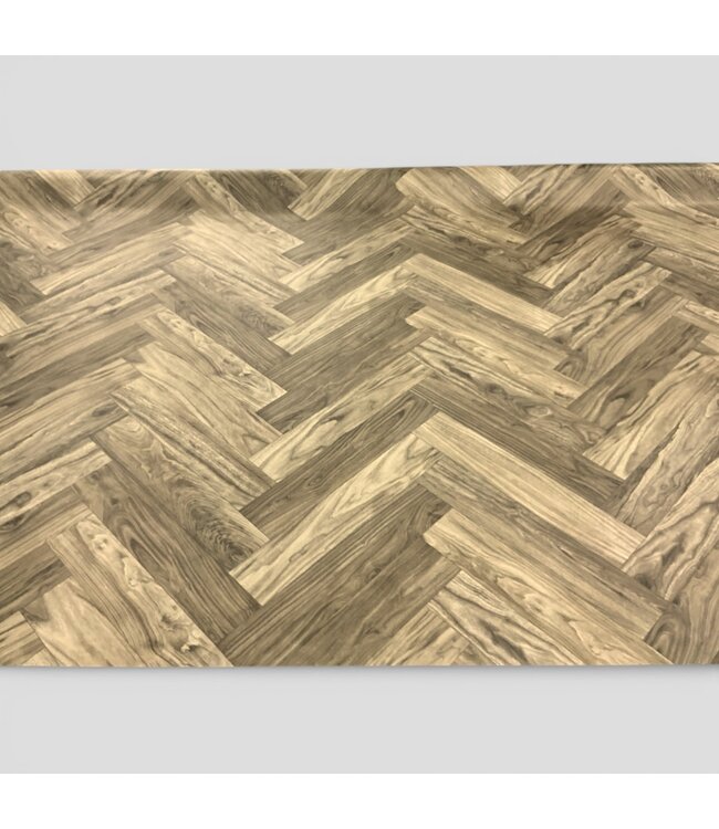 50183 Walnut Herringbone Vinyl Sheet Flooring 120 sq. ft.
