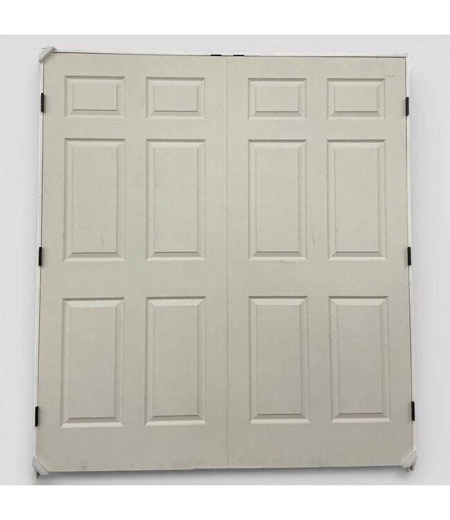 50197 Prehung French 6-Panel Interior Door 73"W x 82"H
